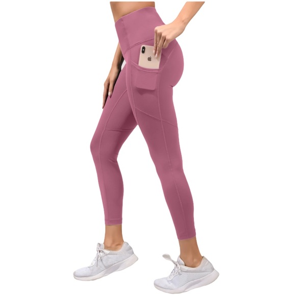 Yogalicious Pants - Yogalicious High Waist 7/8” Side Pocket Leggings L